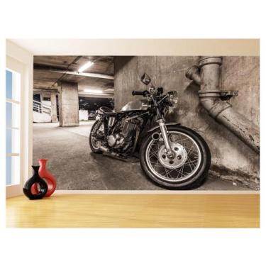 Imagem de Papel De Parede 3D Moto Custom Chopper Viagem 3,5M Bkm107 - Você Decor