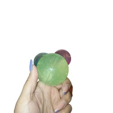 Imagem de BOLA DIVERTIDA COM LUZ CARINHA OU GILTTER unidade - MONISH, GLITTER, V