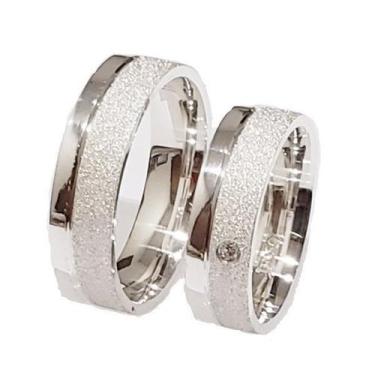 Imagem de Alianças Compromisso Prata 6mm - Elegancy Joias, 26