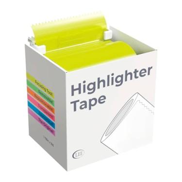 Imagem de (Yellow) - Lee Products Removable Highlighter Tape 2.5cm - 2.2cm x 1000cm 2/Pkg
