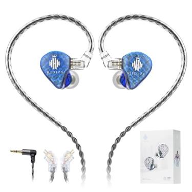 Imagem de Hidizs Fones de ouvido MS1 Galaxy IEM para jogos – Motor magnético duplo para som imersivo de jogos, fones de ouvido com fio/microfone embutido/cabo destacável de 2 pinos, plugue de 3,5 mm