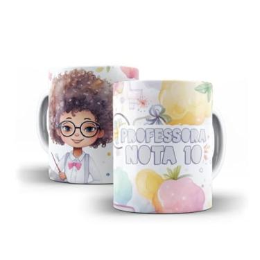 Imagem de Caneca branca dia dos professores floral (14111)