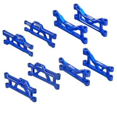 Imagem de NMNRC Alum Front Rear Suspension a Arm Kit for 1/16 Mini Maxx 4WD RTR RC Car Truck 107154-1 Upgrades Part Black