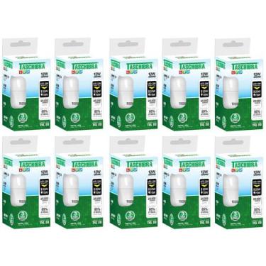 Imagem de Lâmpada Led Bulbo 6500k A60 Tkl 12w E27 Taschibra Kit 10 Pçs
