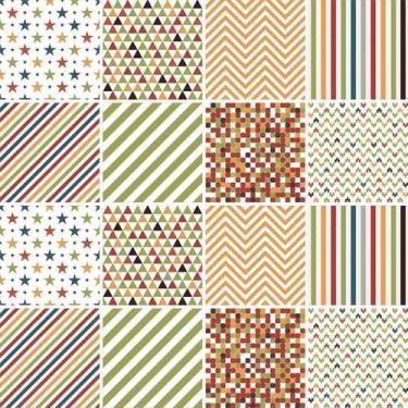 Imagem de Papel de Parede Adesivo Azulejo Colorido 287914628 0,58x2,5M - Adesivo