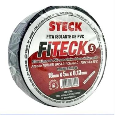Imagem de Kit Com 10 Fitas Isolantes Steck 5m x 18mm