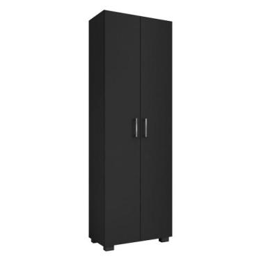 Imagem de Livreiro Office Allan 02 Portas Grandes L01 Preto TX - Doce Sonho Móve