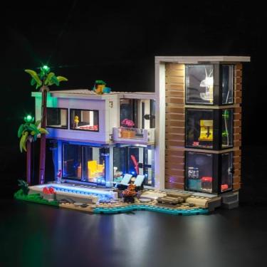 Imagem de Hilighting Kit De Iluminação Led Atualizado Para Conjunto Construção Casas Modernas Lego Creator 3 Em 1, Compatível Com 31153 (Modelo Não Incluído)