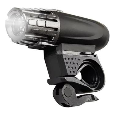 Imagem de Luz LED para Bicicleta, Farol Frontal à Prova d'Água, Preto