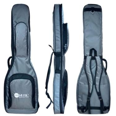 Imagem de Semi case rígido p/ contra baixo cinza "ams"