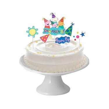 Imagem de DECORACAO DE BOLO CENARIO PEPPA PIG CLASSICA 06 un.
