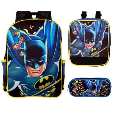Imagem de Bolsa Costas Infantil Juvenil Grande Batman Passeio Toys 2U