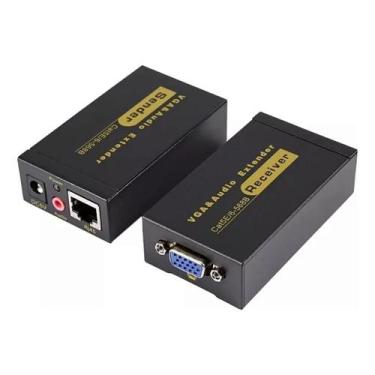 Imagem de Extender Vga 100m Extensor Vga Até 100m Via Cabo Cat5e Cat6 - no-brand