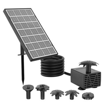 Imagem de Generic Bomba solar para banho de pássaros, fonte de água flutuante com baixo ruído e vários bicos para jardim e piscina ao ar livre