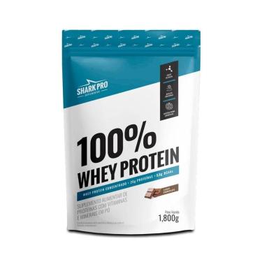 Imagem de Whey Protein 100% Whey Refil 1800g Sabor Chocolate Shark-Unissex