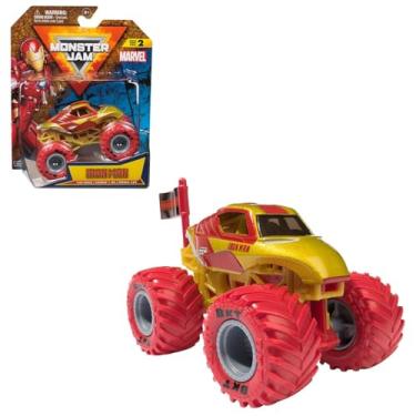 Imagem de SUNNY, Monster Jam, Marvel, Carrinho de Brinquedo, Veículo 1:64, Homem de Ferro, Acima de 3 anos