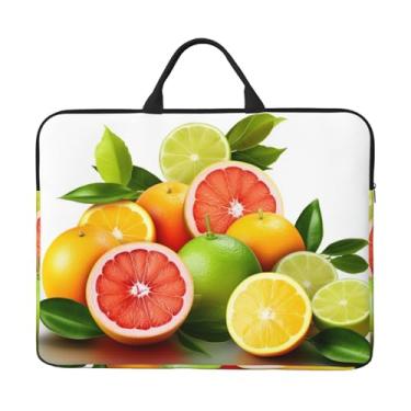 Imagem de Capa para laptop, frutas cítricas, bolsa para laptop, capa protetora para notebook de 14 polegadas