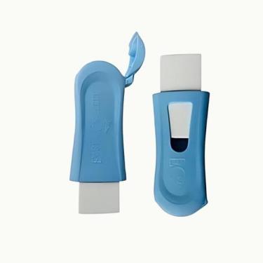 Imagem de Apontador com depósito e borracha tom pastel Faber-Castell, Azul Paste