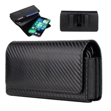 Imagem de Coldre duplo para celular 2 capa com clipe de cinto para Samsung Galaxy S25 Ultra S24 Ultra S23 Ultra S22 Plus Note 20 A36 A16 A15 A13/ iPhone 16 15 14 Pro Max/Moto G Play G Stylus 5G 2024 OnePlus 13