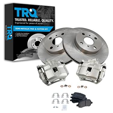 Imagem de TRQ Kit de rotores e pinças de freio a disco de cerâmica frontal para Corolla Prizm