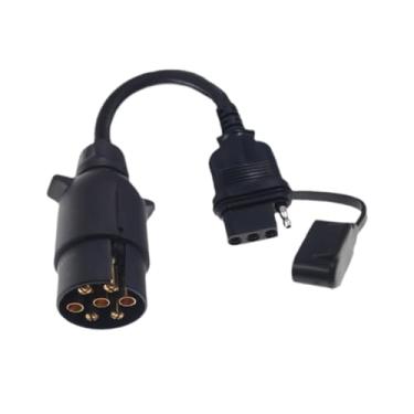 Imagem de Generic Adaptador de conector de reboque, acoplamento, adaptador de tomada de reboque estável reutilizável para veículos, trailers, reparo de montagem