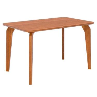 Imagem de Mesa Jantar Retangular 1,30 Papaia Sem Vidro Madeira/Cinamomo - Cimol