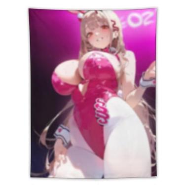 Imagem de LIEGBMEU Sexy Bikini Hot Anime Girl Tapeçaria 152.4 cm x 203.2 cm Interior Exterior Wall Quilt Art Decoração de Tapeçaria Caprichosa, AF089