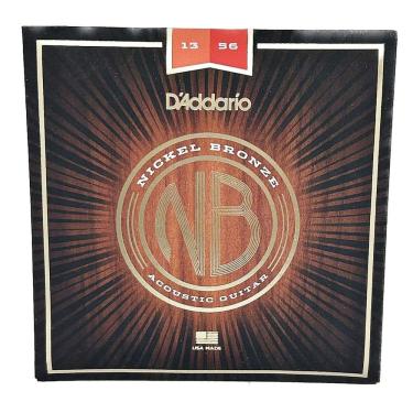 Imagem de Encordoamento 013 Daddario Violão Nb1356 Nickel Bronze Aço
