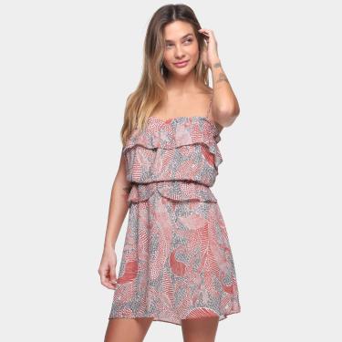 Imagem de Vestido Curto Morena Rosa Evasê Babado-Feminino