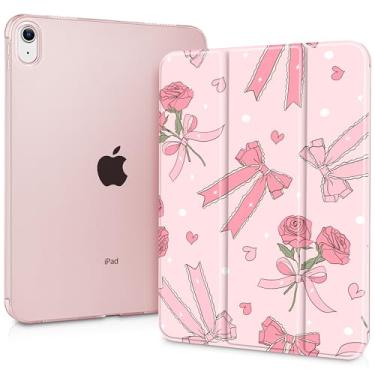 Imagem de Capa para iPad de 11 polegadas A16 2025 geração 11ª / iPad 11 polegadas 10ª geração 2022, suporte dobrável inteligente, policarbonato transparente, translúcido, capa fina para despertar/hibernar, laço