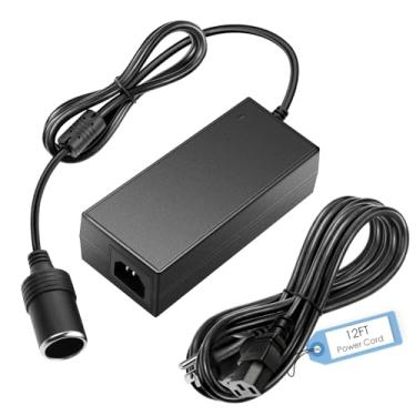 Imagem de SHNITPWR Conversor de CA para CC de 12 V, 10 A, 120 W, adaptador de fonte de alimentação CA/CC, conversor de 110 V a 12 V, tomada de isqueiro de carro com cabo de alimentação