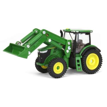Imagem de Miniatura Trator John Deere 7260R Carregador Frontal 1:64