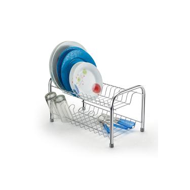 Imagem de Escorredor de Pratos Duplo Arthi Cromado Prata