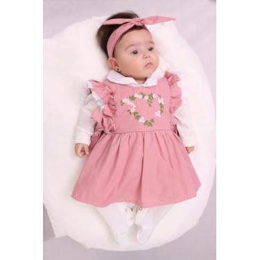 Imagem de Saída de Maternidade Menina 04 peças Coração Zoe Roupas de Bebê - João