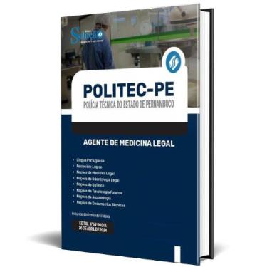 Imagem de Apostila Politec Pe 2024 - Agente De Medicina Legal - Editora Solucao