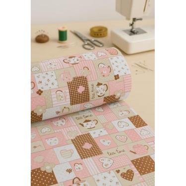 Imagem de Tecido Oxford Medida 5,00 Metros Estampado Natal Limão Siciliano Cupca