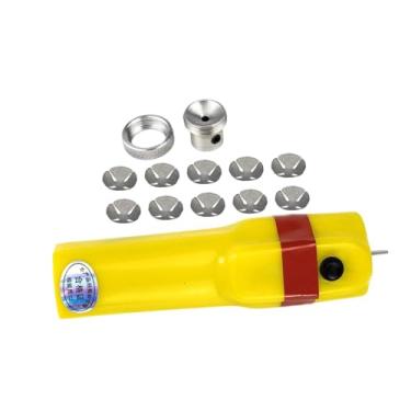 Imagem de harayaa Kit de ferramentas para ponta de taco de sinuca elétrica portátil com 10 almofadas de reposição e máquina de moagem, para Pequenas