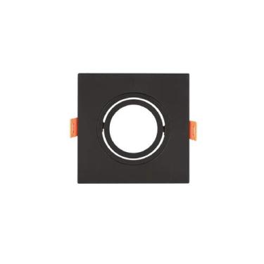 Imagem de Spot de Embutir Quadrado Preto Par30 E27 Direcionável Plano 17cm - GAL