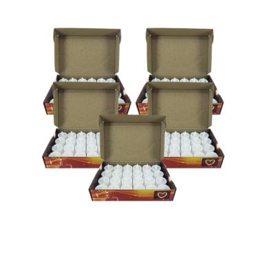 Imagem de Kit 120 Velas Eletrônicas Com Pilhas Modelo Branco LED