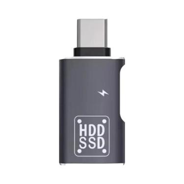 Imagem de Adaptador USB C Masculino Para USB 20 Feminino Conector OTG Para Macbo