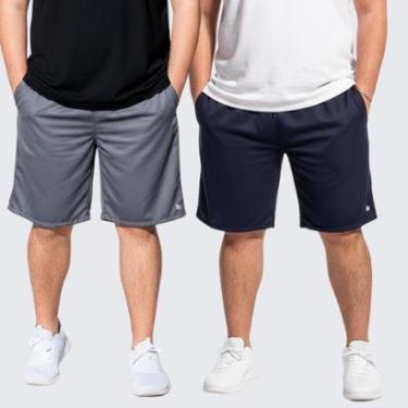 Imagem de 2 Bermuda Plus Size Dry Short Esporte Treino Estilo-Masculino