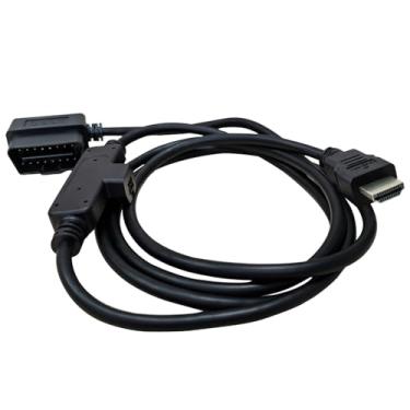 Imagem de Vanlison Cabo adaptador OBD2 para HDMI compatível com monitores Edge CS2/CTS2/CTS3 - Conector de interface Plug & Play com especificação OEM - Ferramenta de diagnóstico automotivo durável número