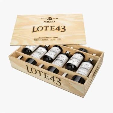 Imagem de Kit 06 Unidades Vinho Tinto Seco Miolo Lote 43 D.o. Merlot Cabernet Ga