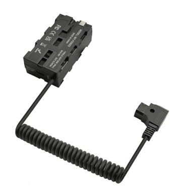 Imagem de Cabo adaptador de alimentação de bateria D-Tap para dupla face NP-F compatível com Atomos Ninja V, Shogun, SmallHD 702, Feelworld Monitor, Hollyland Mars, NP-F550/F570/F770/F970 substituição, 99 cm