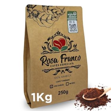 Imagem de Café Moído Especial1kg Torra Media Rosa Franco - Cafe Especial Arabica Região Vulcânica 85 scaa