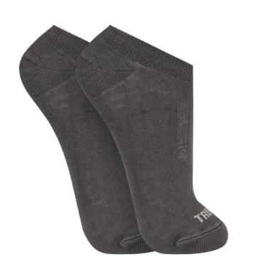 Imagem de Meia Soquete Invisível Masculina Em Algodão Trifil, 35 a 38, Chumbo