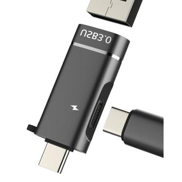Imagem de Divisor USB C para iPhone 16 15 Pro Max, cabo OTG (2 em 1), câmera digital para carregador conversor de carregamento da Apple, fêmea para iPad, leitor de cartão de dados, adaptador Power Thunderbolt