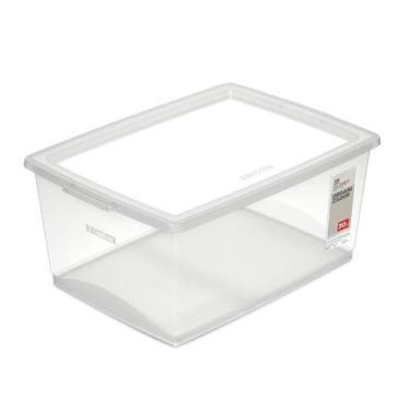 Imagem de Caixa Organizadora Plástica Cristal 30L My Closet Ordene