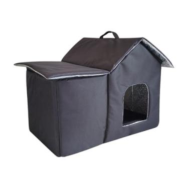 Imagem de Ｂｅｓｇａ Casa para gatos selvagens ao ar livre, quente, cama para animais de estimação, abrigo de inverno para todas as estações, pátio, coelhos, 48 Cm X 33 Cm X 40