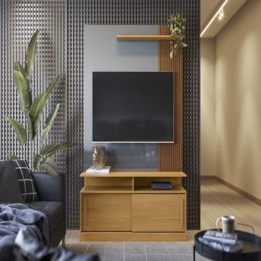 Imagem de Painel Tv Managua Tauari Ripado-cinza Peroliado